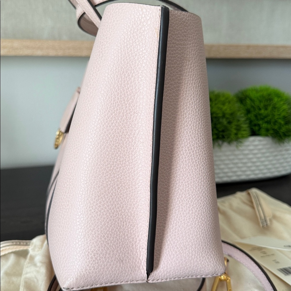 Tory Burch Perry Small Triple Compartment Tote 81928 Shell Pink - Picture 11 of 16